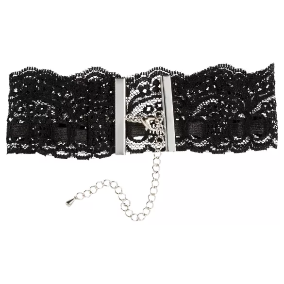 Cottelli - kunstleren kanten halsband BDSM kostuumaccessoire