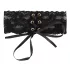 Cottelli - Brede kanten choker met vetersluiting - zwart