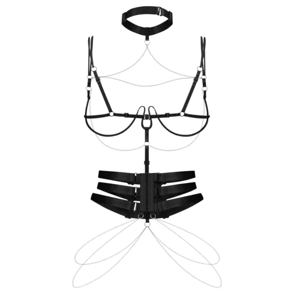 Obsessive - ketting harnas (zwart)