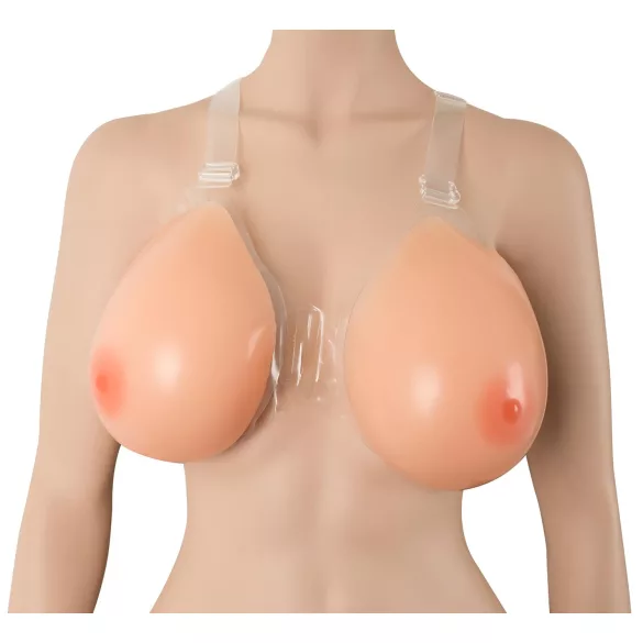 Cottelli - siliconen push-up borsten - strap-on - 2x1200g