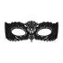 Obsessive - Venetiaans masker - geborduurd - zwart