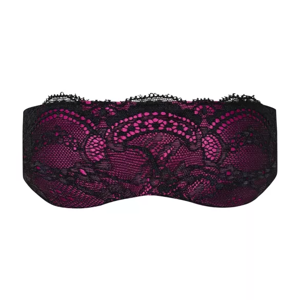 Obsessive Roseberry - oogmasker kant - paars zwart