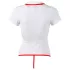 Cottelli - Verpleegster top met jarretels - wit - XL