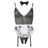 Cottelli - Lingerie body - Sexy kamermeisje - Zwart
