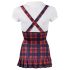 Cottelli - Geruite scholierenoutfit - XL