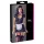 Cottelli - lingerie jurkje met jarretels - zwart/wit - kamermeisje - XL