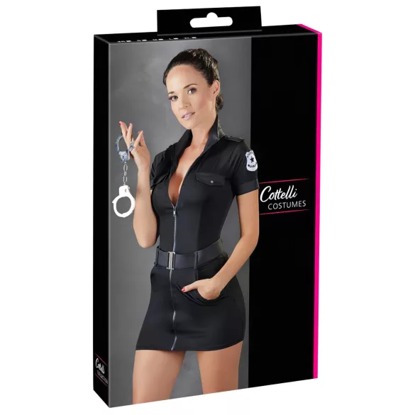 Cottelli Police - politie uniform jurkje - zwart - XL