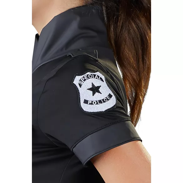 Cottelli Police - politie uniform jurkje - zwart - XL