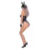 Cottelli - bunny kostuum - glanzend, sexy konijnenset - 5-delig - L
