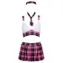 Cottelli - schoolmeisjes kostuum set - roze geruit - verkleedkleding