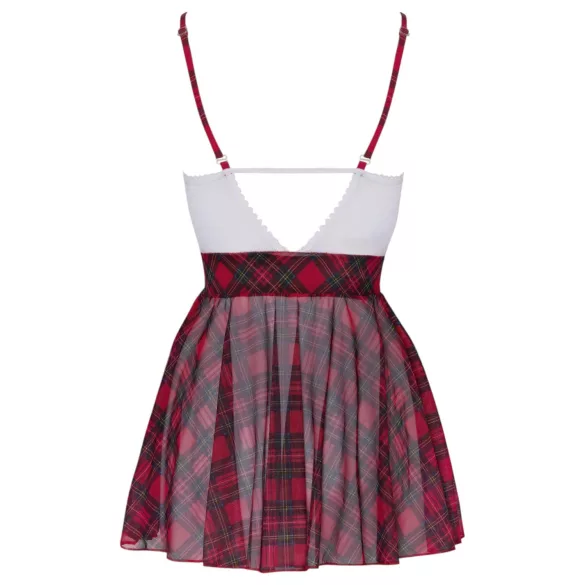Cottelli - schoolmeisje kostuum - rood wit - verkleedkleding - M