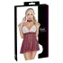 Cottelli - schoolmeisje kostuum - rood wit - verkleedkleding - L