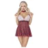 Cottelli - schoolmeisje kostuum - rood wit - verkleedkleding - XL