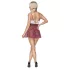 Cottelli - schoolmeisje kostuum - rood wit - verkleedkleding - XL