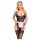 Cottelli - doorzichtige kamermeisje outfit (zwart-roze) - M
