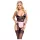 Cottelli - doorzichtige kamermeisje outfit - zwart/roze - L
