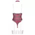 Cottelli - lingerie body set - rood geruit - dames body - L