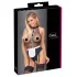 Cottelli - kamermeisje-body met schort (zwart) - S