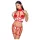 Cottelli - open verpleegsterskostuum set (wit-rood) - M