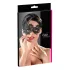 Cottelli - Masker - Geborduurd asymmetrisch - Zwart