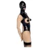Bad Kitty - open body en zuigmasker - zwart - M