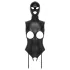 Bad Kitty - open body en zuigmasker - zwart - M