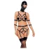Bad Kitty - lingerie set met masker - zwart