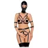 Bad Kitty - lingerie set met masker - zwart
