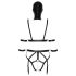 Bad Kitty - Lichaamsharnas set & masker (zwart) - S