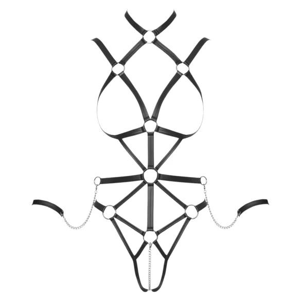 Bad Kitty - body harness - zwart - L