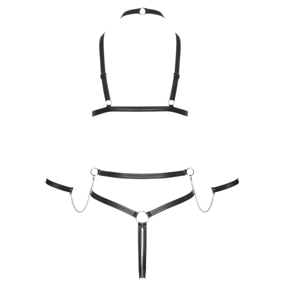 Bad Kitty - body harness - zwart - L