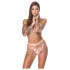 Bad Kitty - harnas met ketting en string (roze)