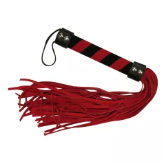 Bad Kitty - zweepje - suede - rood