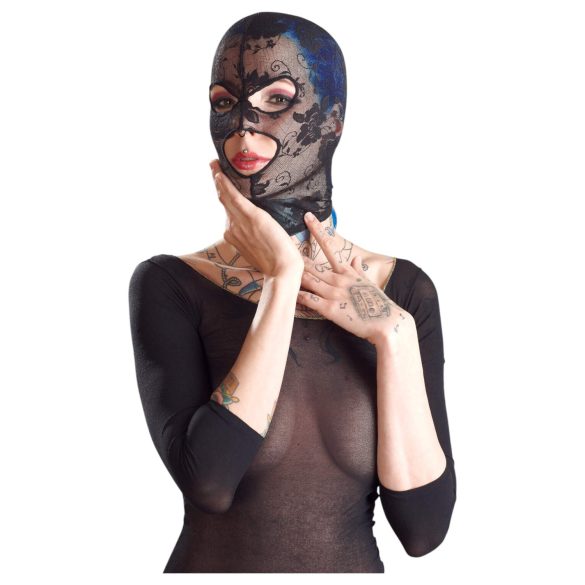 Bad Kitty - mondmasker met kant - zwart