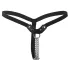 Fetish - dames string met studs en kettingen - zwart - S/L