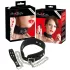 Bad Kitty - siliconen halsband met riem - zwart