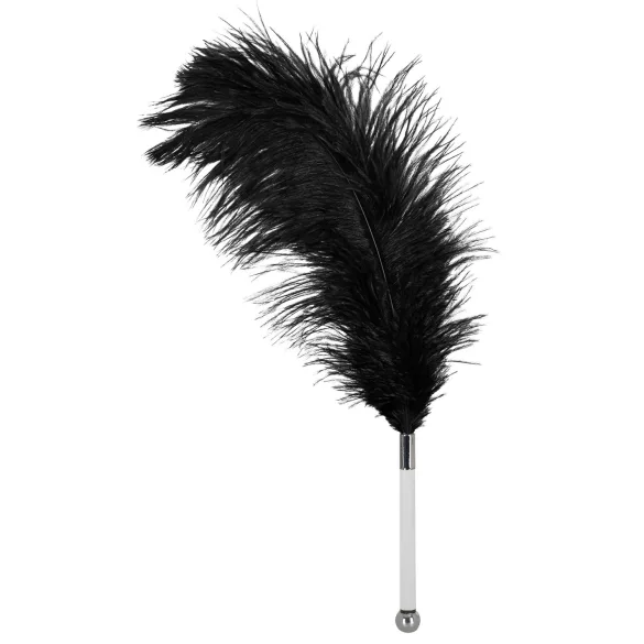 Strucctoll - veren tickler - korte steel - acryl - zwart