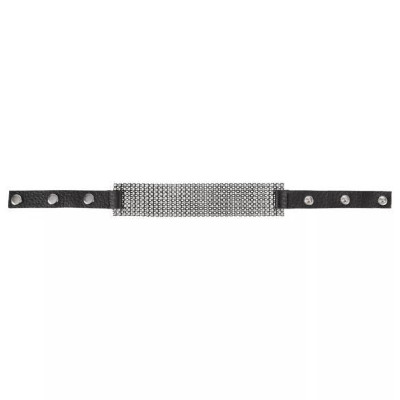 Bad Kitty - halsband met strass steentjes - zwart