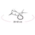 Bad Kitty - halsband met strass steentjes - zwart