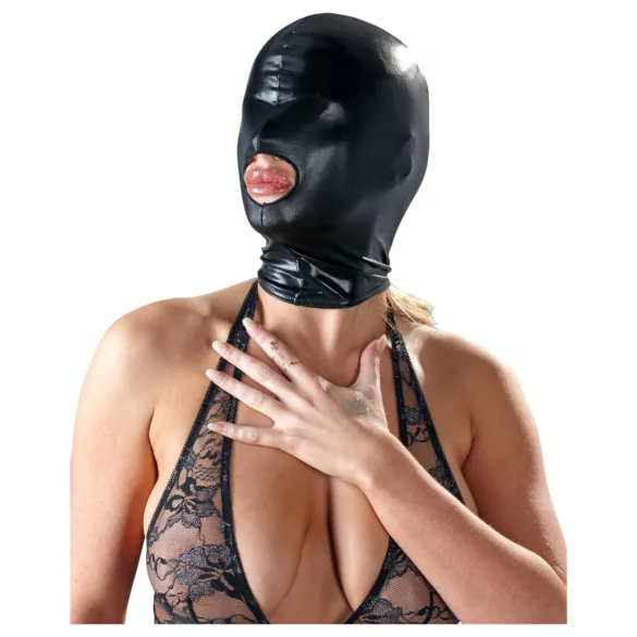 Bad Kitty - mondmasker met open mond - zwart - maat S-L