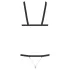 Bad Kitty - strappy body met studs - zwart - S-L