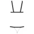 Bad Kitty - strappy body met studs - zwart - S-L
