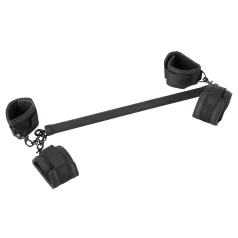   Fetish - bondage set - kunstleren boeienstang 6-delig - zwart