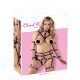 Bad Kitty - Bondage Lichaamsharnas & Bh Set (Zwart)