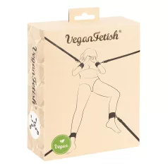 Vegan Fetish - bed boeien set - zwart