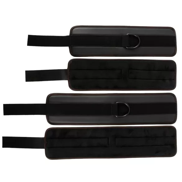 Vegan Fetish - bed boeien set - zwart