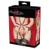 Bad Kitty - volledig bodyharnas - rood - L/XL