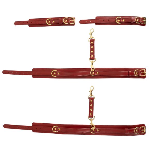 Bad Kitty - handboeien set - handen aan dijen - rood