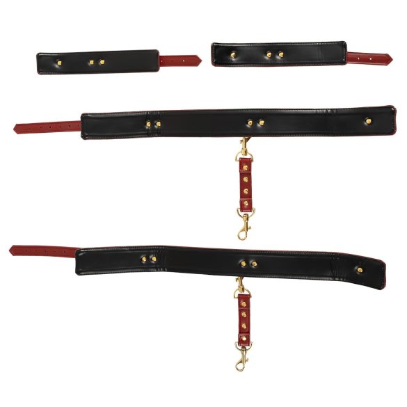 Bad Kitty - handboeien set - handen aan dijen - rood