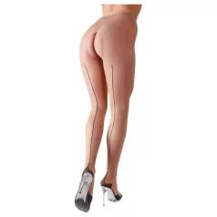 Cottelli - Sexkousen met strepen - Transparant - Naturel